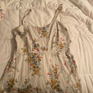 floral spaghetti strapped dress